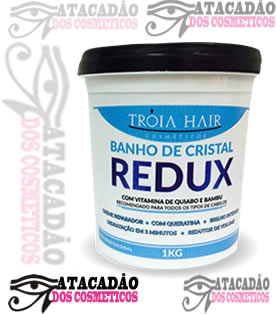 Banho de Cristal Redux Troia Hair cosmÃ©ticos - 1kg